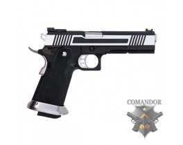 Пистолет AW Custom HX10 Hi-Capa Competition Grade Gas Blowback Pistol - Silver