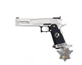 Пистолет AW Custom HX22 Gold Standard IPSC Gas Blowback - Silver